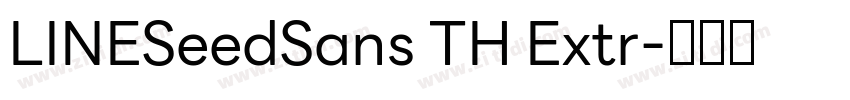 LINESeedSans TH Extr字体转换